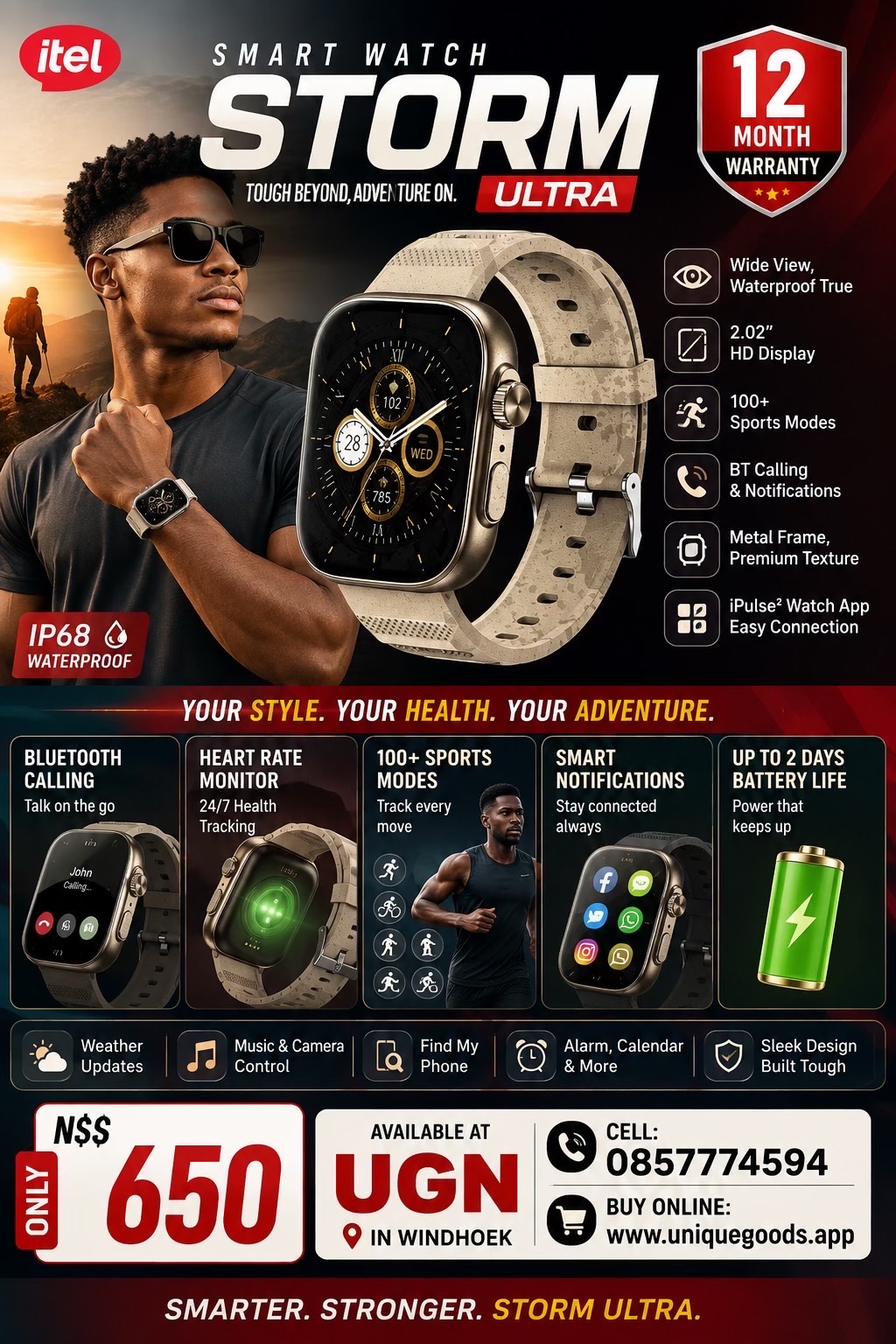 iTel Smart Watch Storm Ultra