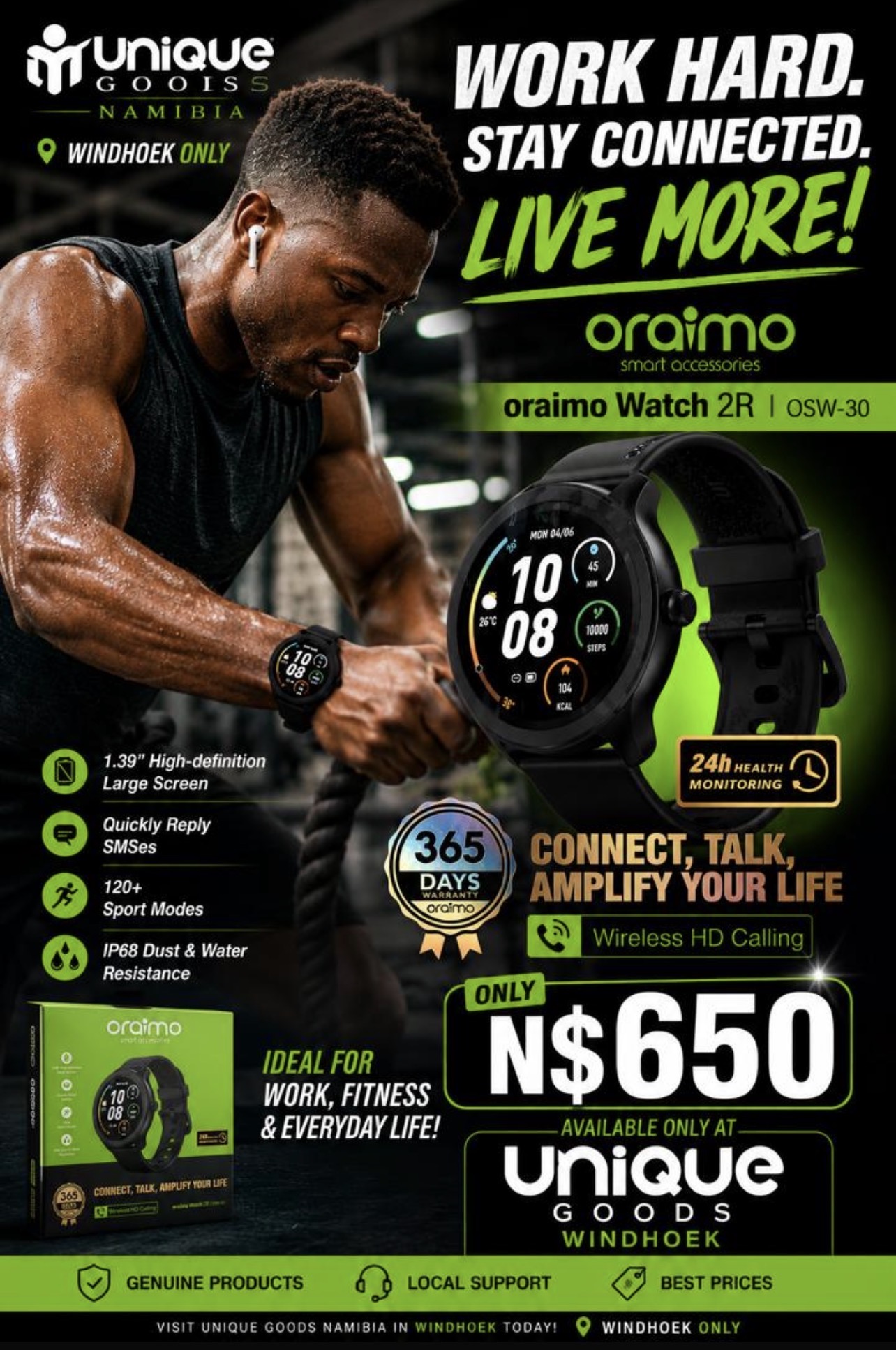 The Oraimo Watch 2R