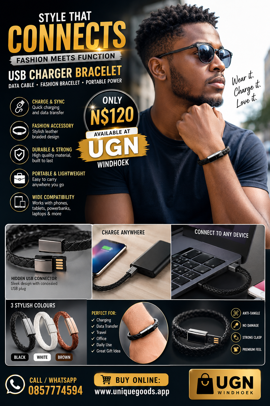 USB Charger Bracelet! 🔥